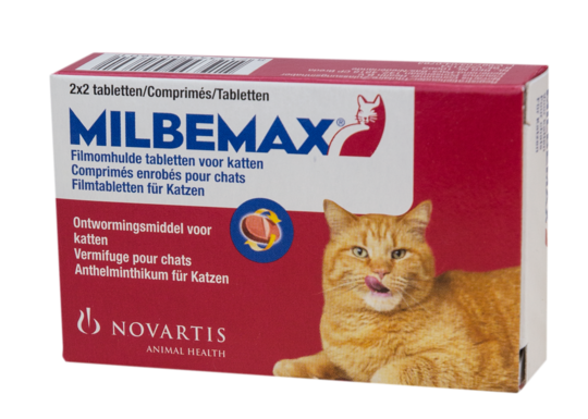 Milbemax Tabletten Kat Groot 4 tabl. >2kg